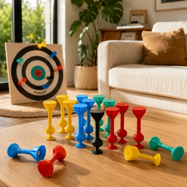 Jeu de fléchettes ventouse Tossit pack famille