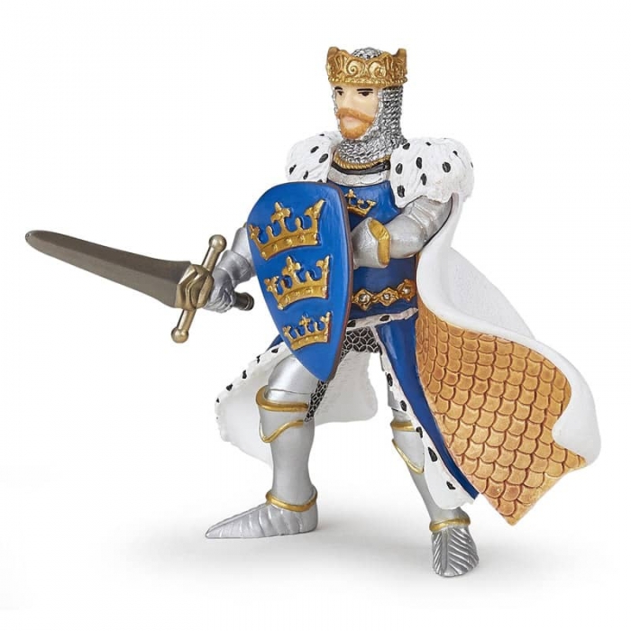 Figurine Roi Arthur Bleu Papo