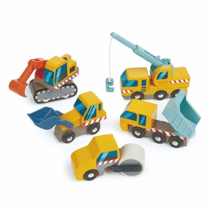 Set De Vehicules De Chantier En Bois Tender Leaf
