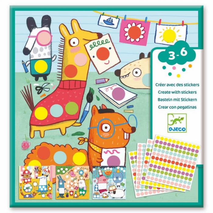 Stickers Creer Avec Des Gommettes Rondes Djeco